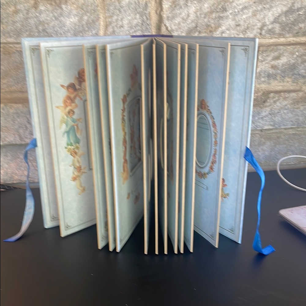 Angel-Themed Photograph Album with Ribbon (Victorian Album)